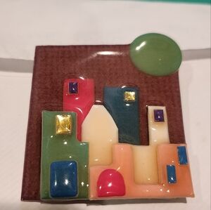 Vtg House Pin by Lucinda Black @ 1994 Habitat For Humanity EUC